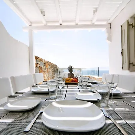 别墅 Luxury Mykonos Shali 4 Bedrooms Sea View Private Pool Elia Elia (Mykonos)